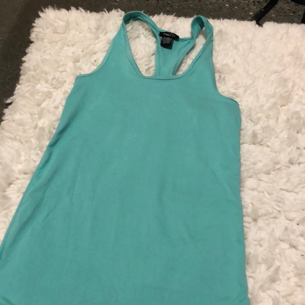 Turquoise tank top from rue 21